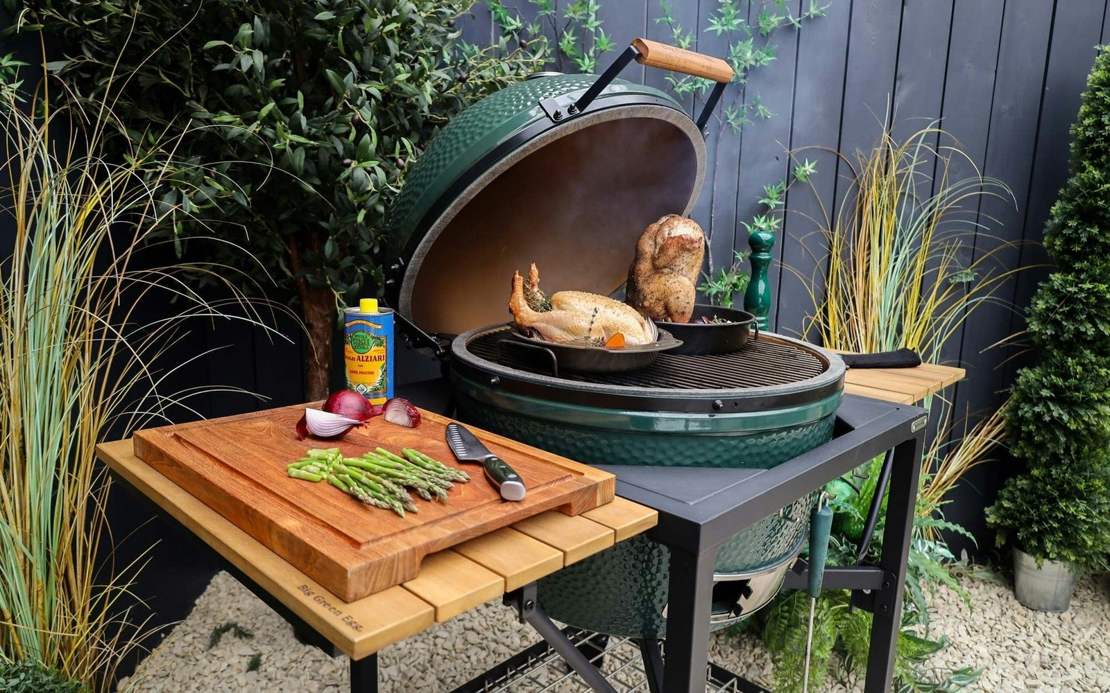 Acacia Foldable Shelf for Big Green Egg Modular Nest System - Image 2