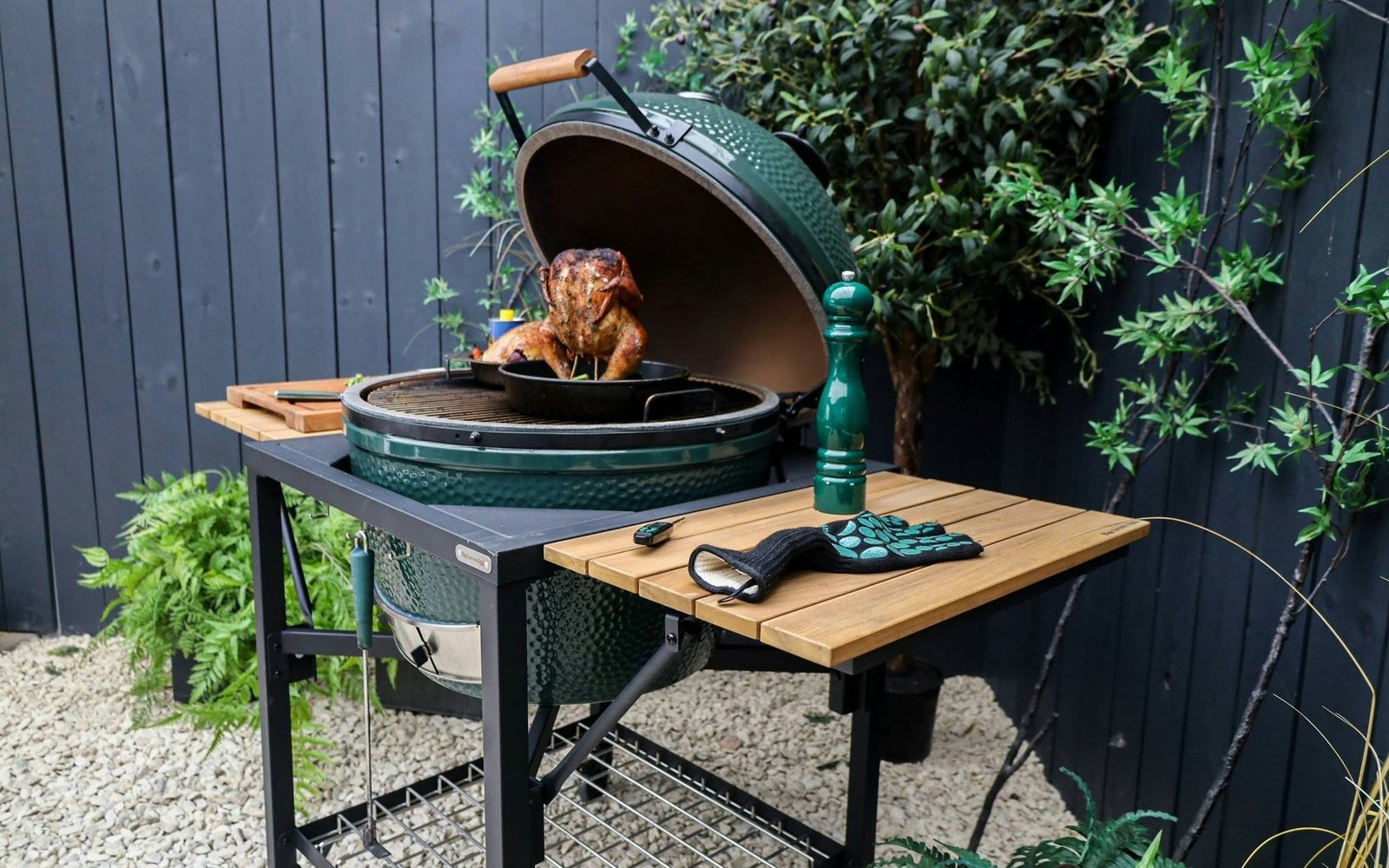 Acacia Foldable Shelf for Big Green Egg Modular Nest System - Image 3