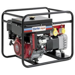 Clarke CP6550NESLR 6.5kVA long run electric start single phase petrol generator, 230v / 110v